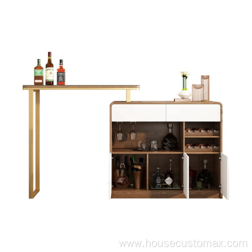 Wine Storage Rack High Bar Counter Bar Table